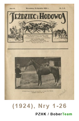 Jeździec i Hodowca, R. 3 (1924), Nry 1-25/26
